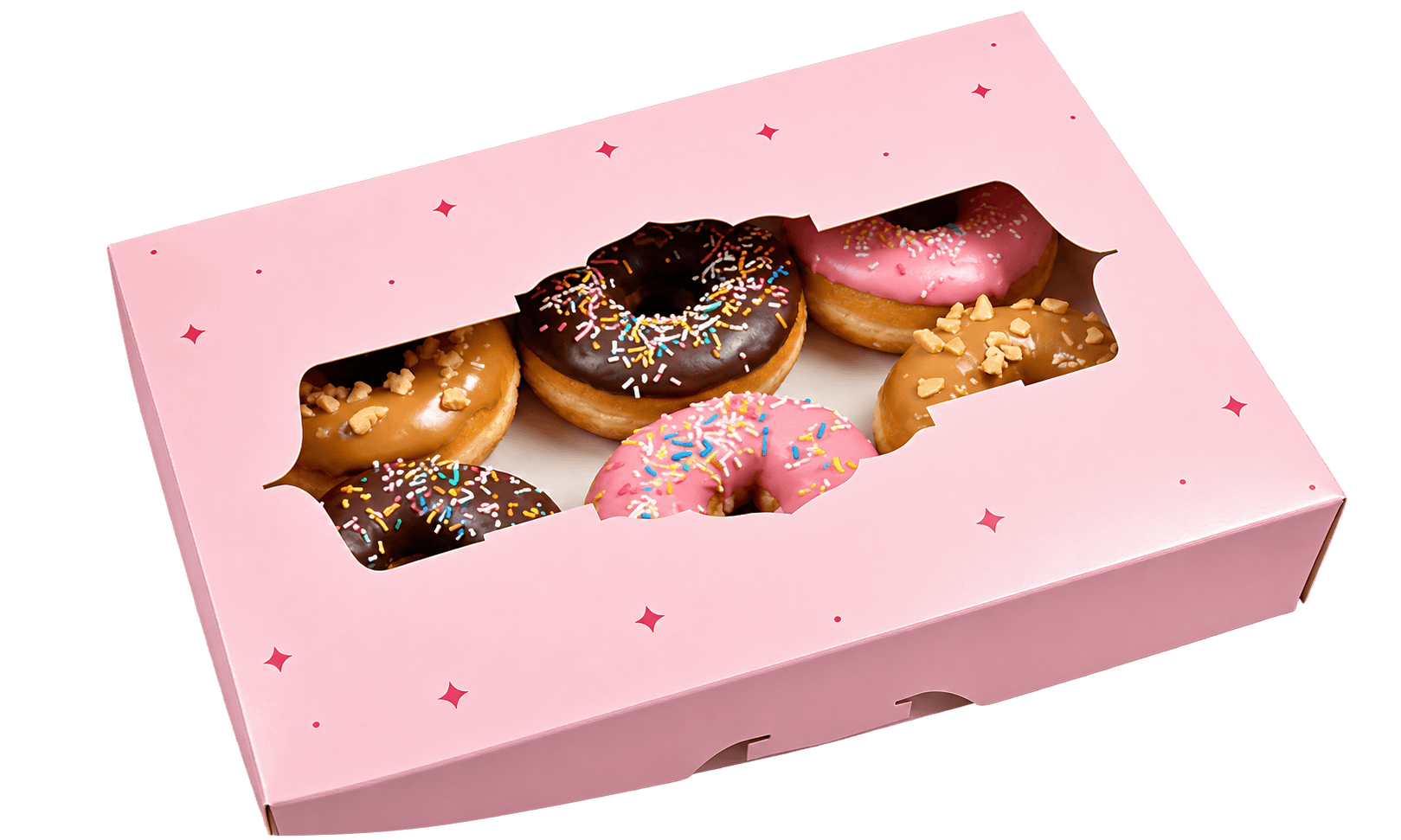 Box donat pink